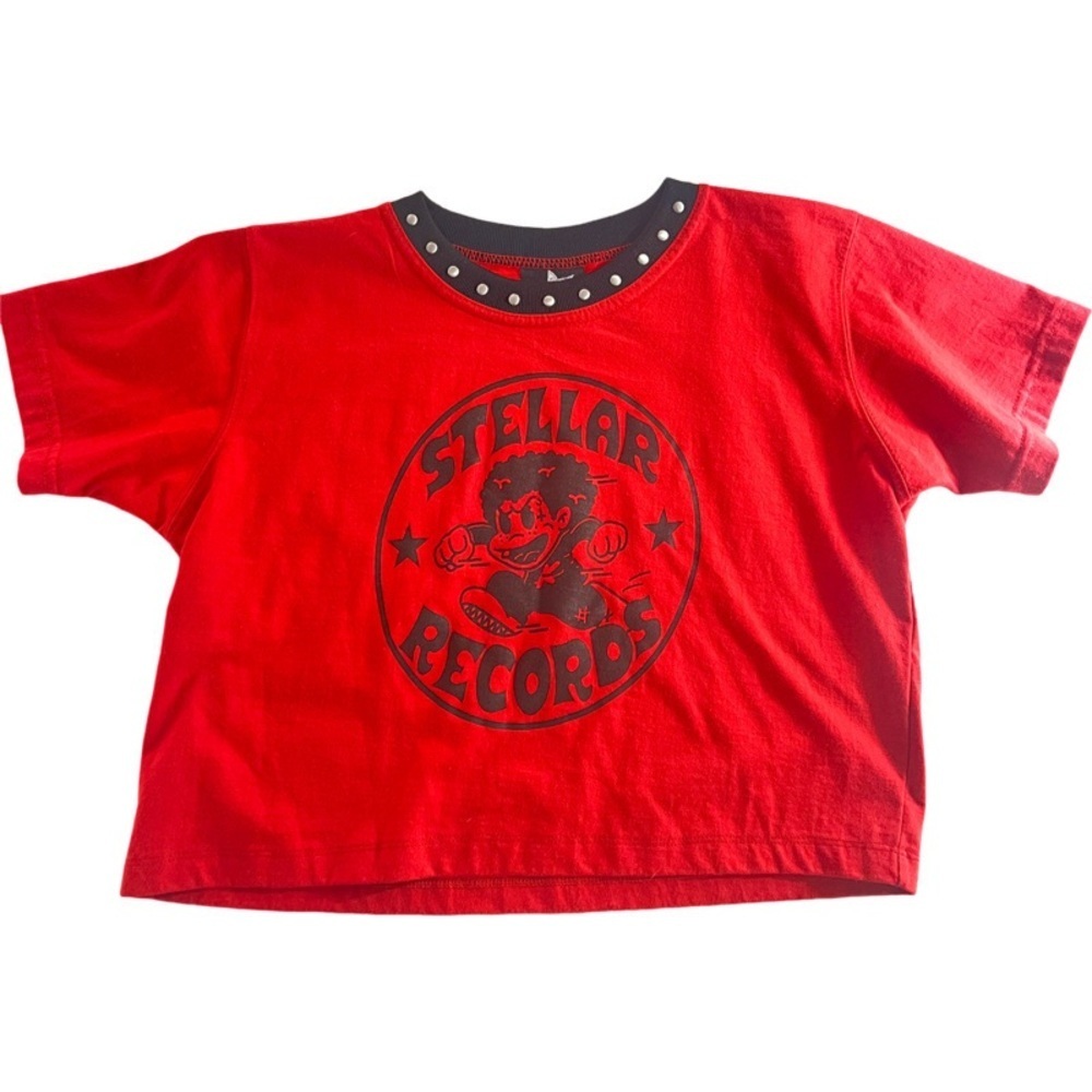 Stellar Records Crop Tee - Picture 2 of 4